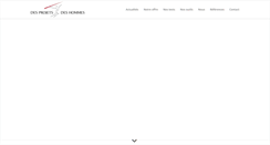 Desktop Screenshot of desprojetsdeshommes.com